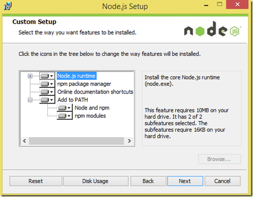 Setting up Node.js correctly